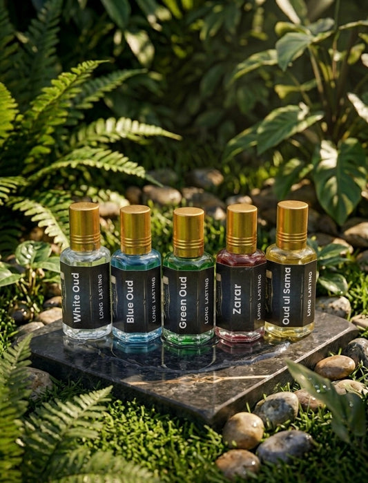 5 Premium Oud Attars Luxury Bundle | Long Lasting Fragrances ✨